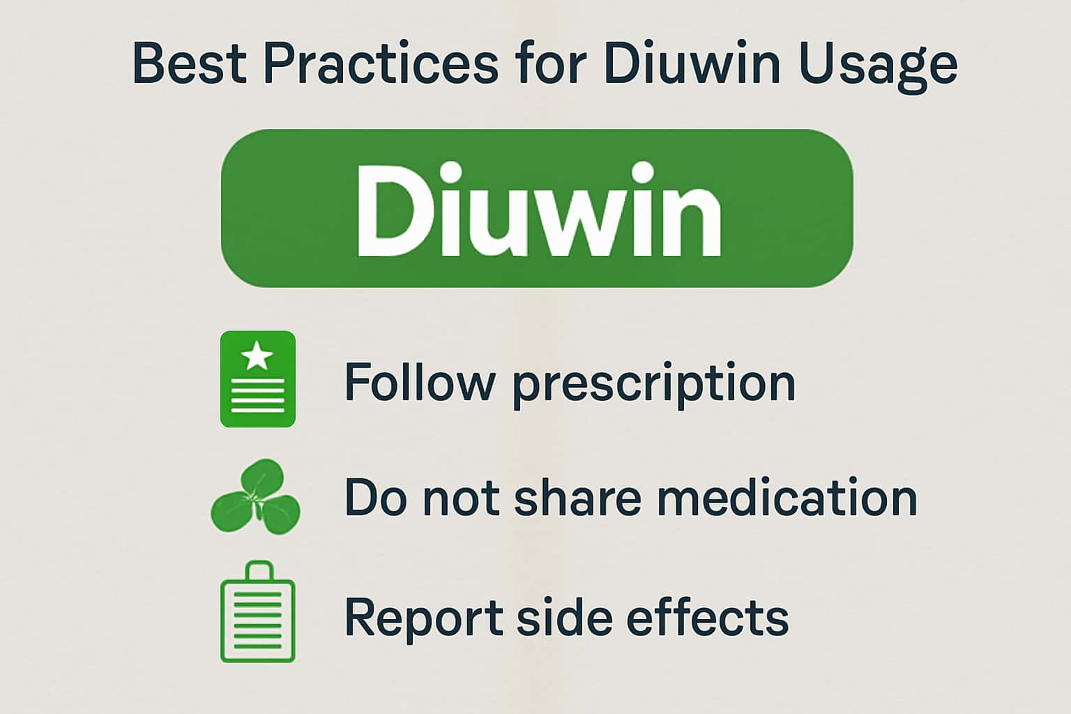 An informational scene showcasing best practices for using Diuwin.