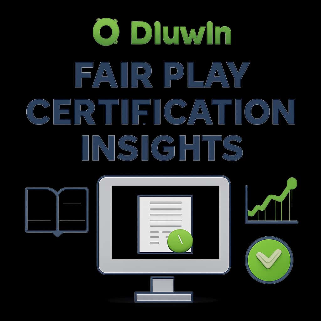 An educational diagram illustrating the Diuwin Fair Play Certification process.