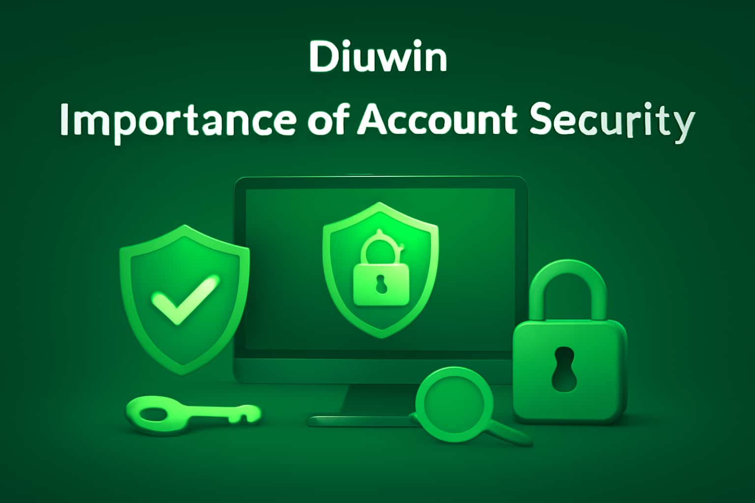 An informative visual representation emphasizing the importance of securing your Diuwin account.