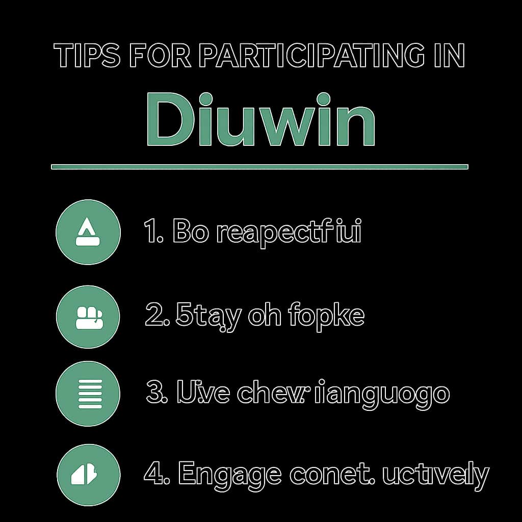 Illustration detailing a specific section of the tips for Diuwin.