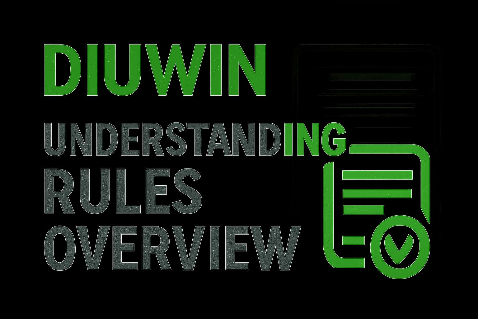 An illustrative representation of the Diuwin rules overview, visually engaging and informative.